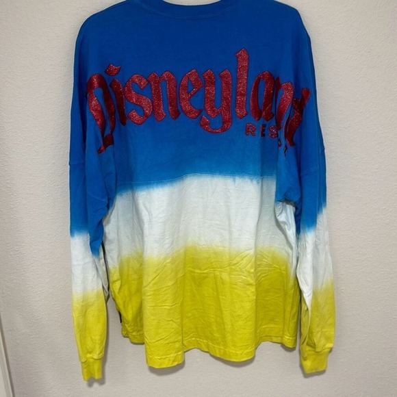 Disney Spirit Jersey Womens Multicolored Snow White Tie-dye Cotton Shirt Large - Picture 5 of 8